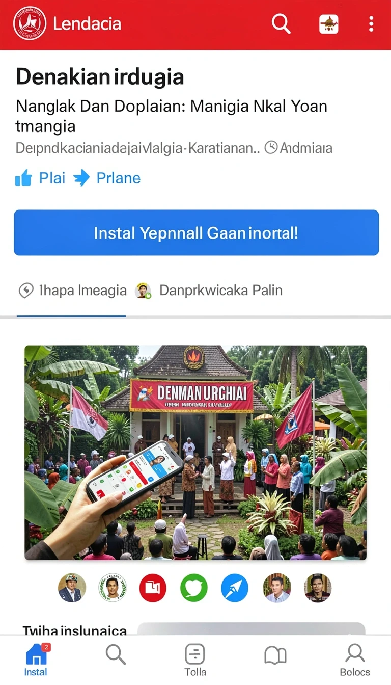 Tampilan utama aplikasi saranajitu App APK Terbaru yang intuitif dan efisien.