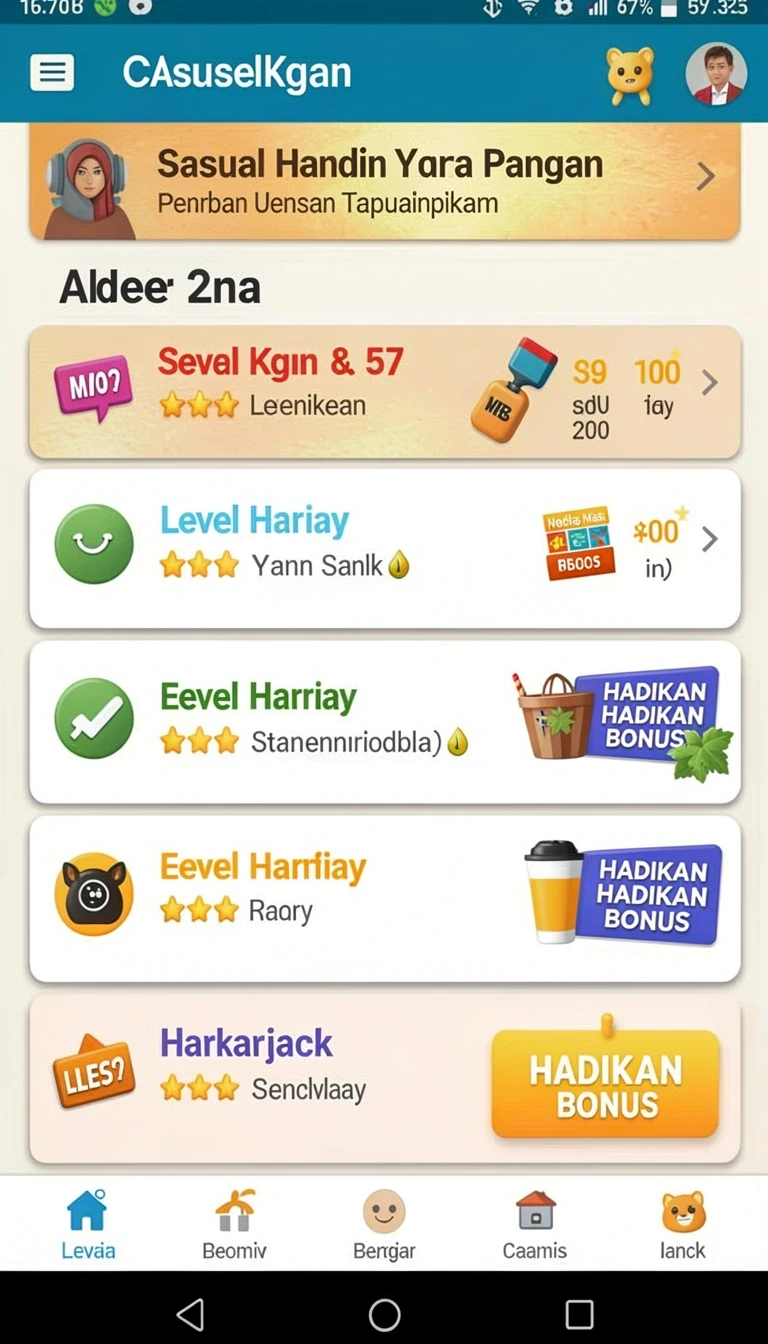Tampilan utama aplikasi Review Aplikasi 72lucky yang intuitif dan efisien.